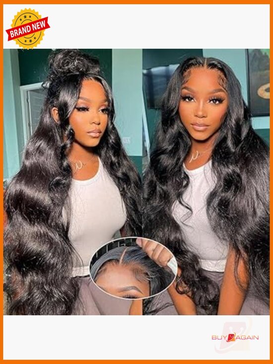 Glueless Body Wave Lace Front Wig Human Hair 250% Density 7x6 HD Closure Pre main image 6